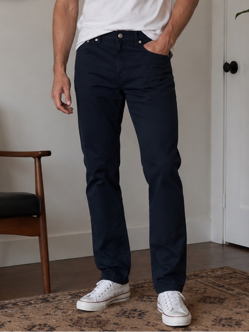 NWOT A.P.C. Petit Standard Navy Style Men Jeans 33 Made in Portugal Quiet Luxury